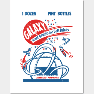 Vintage Galaxy Spaceman Soda Syrup Posters and Art